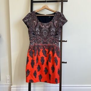 Club Monaco Paisley Wool and Silk Dress